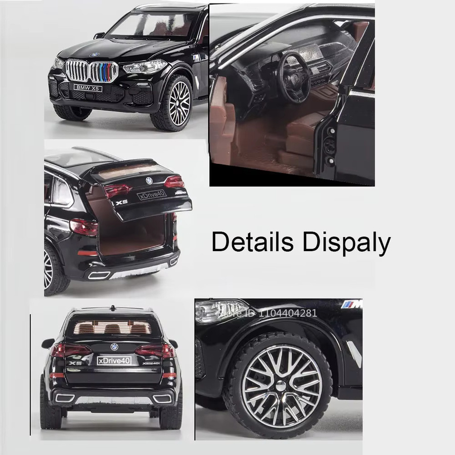 MAKEDA M8 Legierungsmodelle, Druckgussautos, 1:32, 5-teiliges Set, mit Licht und Ton - Bild 2