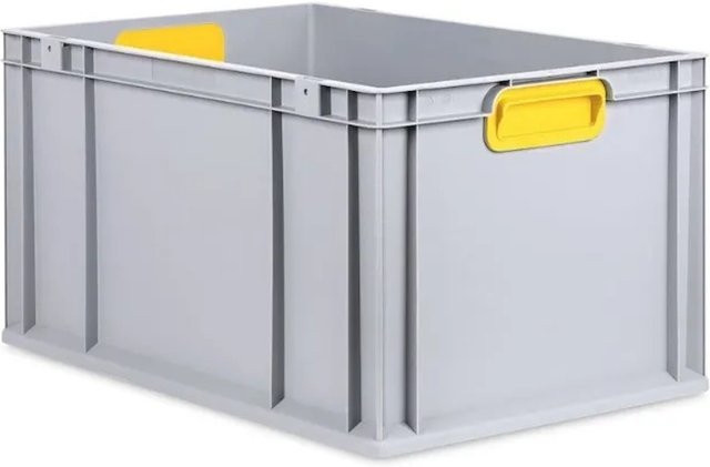 PROREGAL Eurobox Nextgen Color Transportbox Gelb mit verstärktem Boden und Griffen, H x B x T: 32 x 40 x 60 cm, 65 Liter - Bild 1