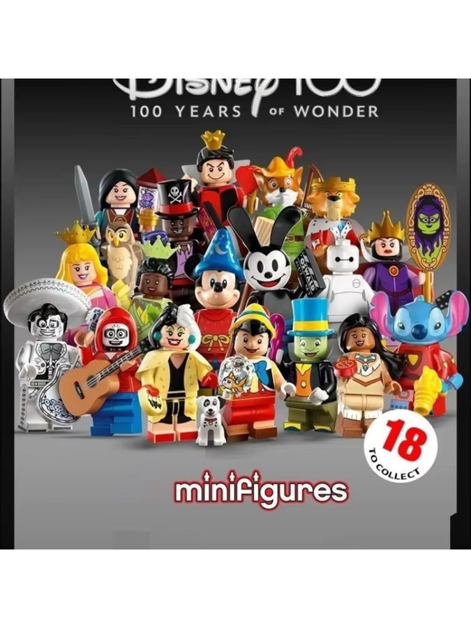 Disney Cartoon-Animations-Minifiguren Mickey Elsa Stitch, Kinder-Bausteine - Bild 2