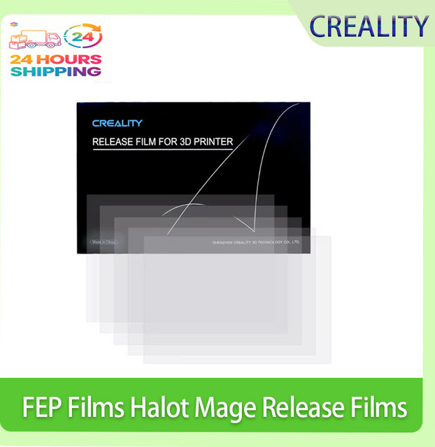 Creality 5er Pack FEP Release Filme für Halot Mage und Halot Mage Pro, transparent, für 10 Zoll LCD SLA DLP 3D Drucker, B/H: 286 x 198 mm, Dicke: 0,15 mm - Bild 1
