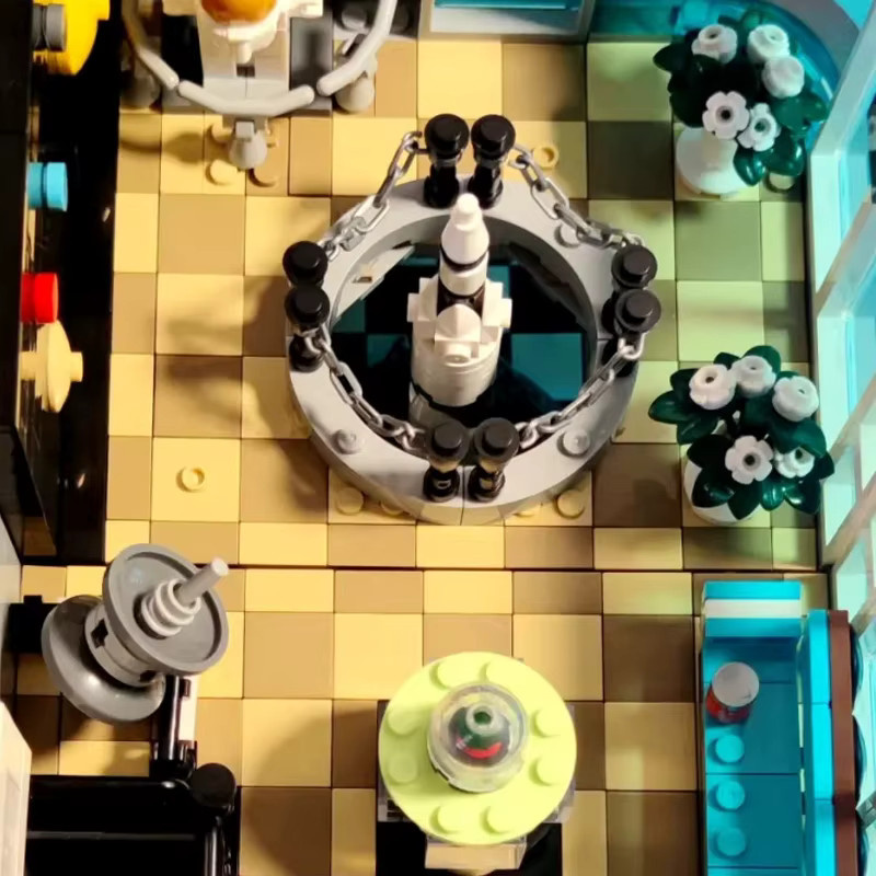 Barweer Klemmbausteine Wissenschaftsmuseum Set mit 3784 Teilen, Modulares Stadtarchitektur Baugebäude aus Kunststoff, Mehrfarbig - Bild 3