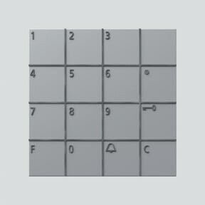 Siedle Codeschloss Modul si-met COM 611-02 SM in Silber - Bild 1