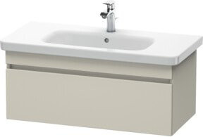 Duravit Waschtischunterschrank DuraStyle in Taupe mit einem Auszug, wandhängend, B/T/H: 93 x 44,8 x 39,8 cm - Bild 1