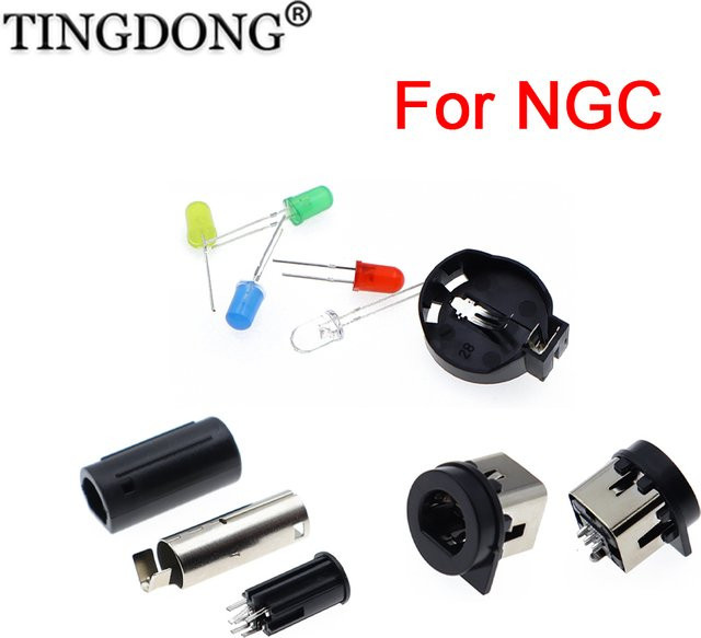 TingDong LED-Kit mit Kondensator und Batteriehalter für GameCube NGC Color Power Ersatzteile - Bild 1