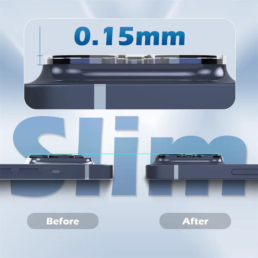 Kameraschutz für Apple iPhone 15 16 17 Pro Max Kameraobjektivfolie transparent - Bild 4