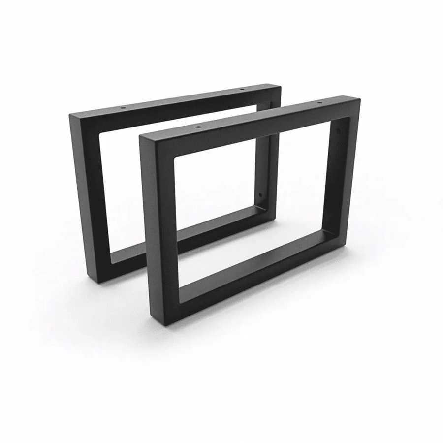HEVVA Waschtischhalterung RHEIN 2er Set Schwarz matt aus Metall, Höhe: 20 cm, Tiefe: 30 cm - Bild 2