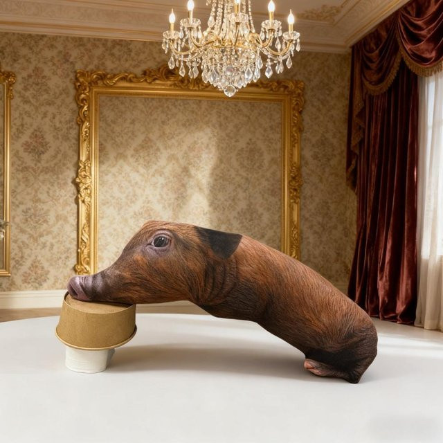 Yiran toy Geflügel-Kuschelkissen, Plüsch / Textil, Braun, 40 cm - Bild 1
