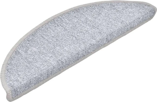 vidaXL Stufenmatten 10er Set Hellgrau, selbstklebend und rutschfest, B/T/H: 56 x 17 x 3,5 cm - Bild 1