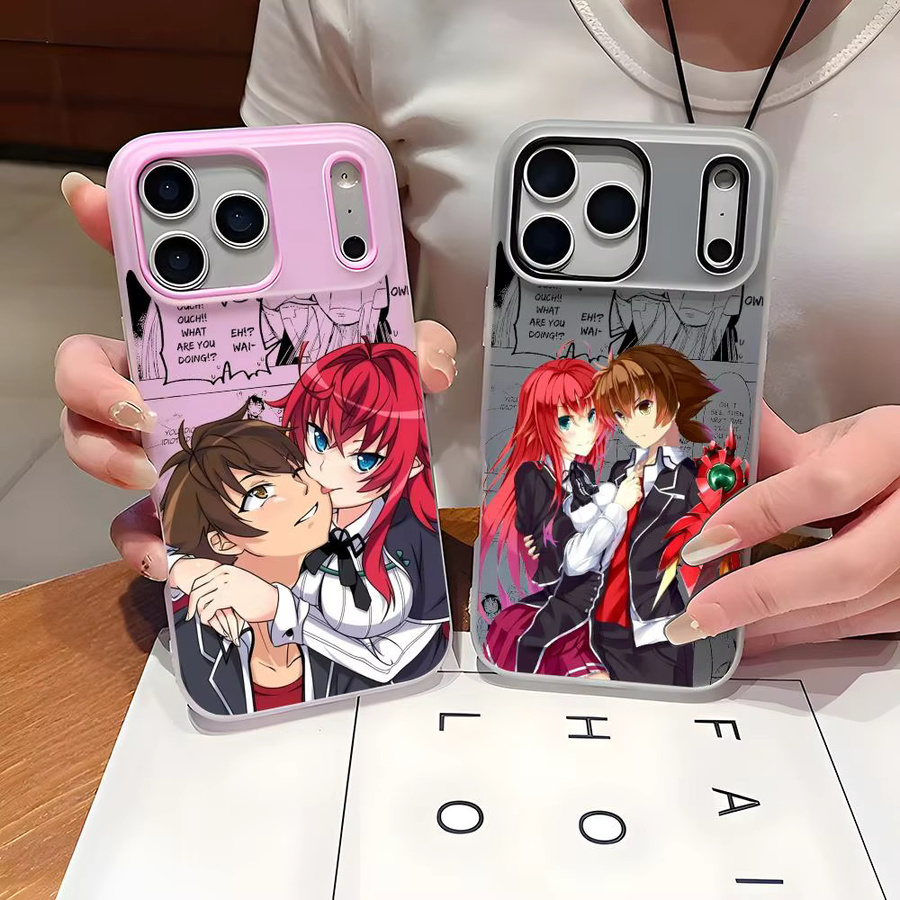 H-High S-School Anime Handyhülle für Apple iPhone 17 16 15 14 13 12 11 Pro Max Plus, transparente stoßfeste Jelly Schutzhülle - Bild 2