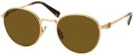 Miu Miu MU 55ZS Sonnenbrille, Rund, Vollrand, Metall, Gold, Brown, Damen - Bild 1