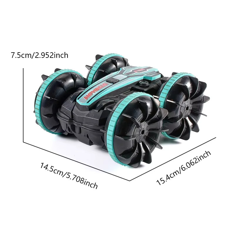 JJRC Amphibisches RC-Auto, Stunt-Fahrzeug, ferngesteuert, blau, bunt / mehrfarbig - Bild 5