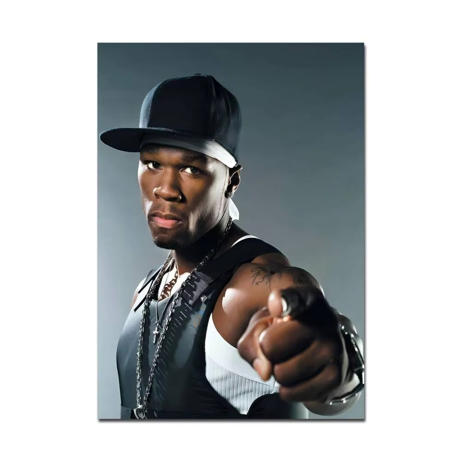 50 Cent Vintage Poster Rastar Wandkunst Retro Paper Poster für deine Wanddekoration in Mehrfarben - Bild 6
