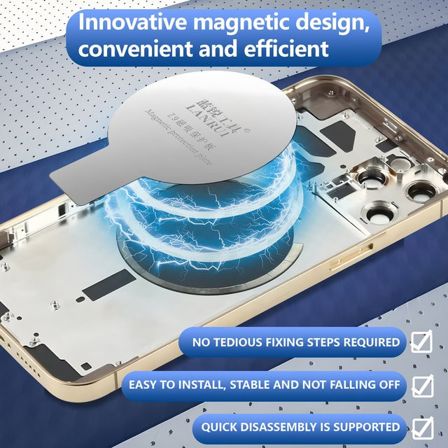 Lanrui Universelle magnetische Glas-Schutzplatte für kabelloses Laden, kompatibel mit IP11-17 und Z9/Z9S - Bild 1