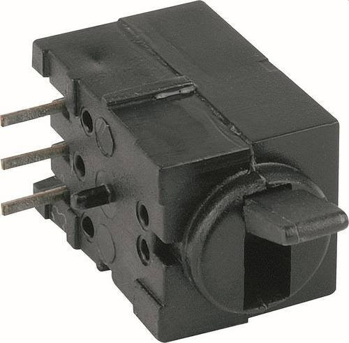 Mentor 1847.7031 Kippschalter Schwarz 60V 0.5A IP50 1-polig rastend/0/tastend - Bild 1