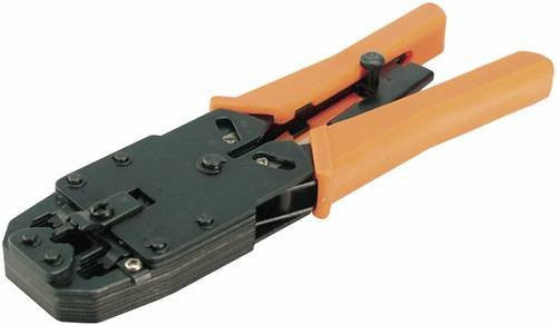 LogiLink WZ0003 Crimpzange in Orange mit Kunststoffgehäuse - Bild 1