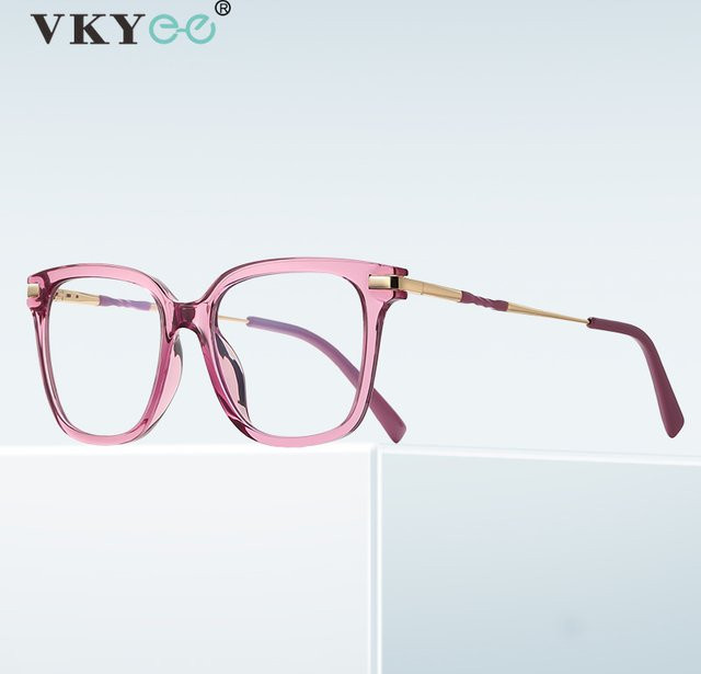VICKY PFD2129 Lesebrille, Geometrisch, Rosa, Vollrand, Kunststoff, Damen - Bild 1