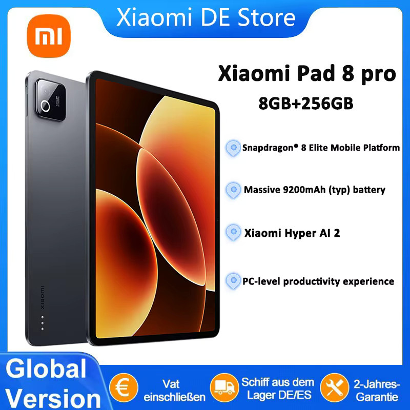 Xiaomi Pad 8 Pro Tablet Global Version mit 11,2 Zoll 3,2K Display WiFi 9200mAh Akku in Blau oder Grau - Bild 3