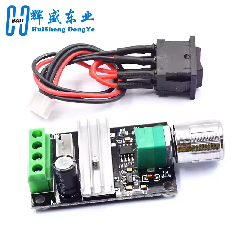 HUISHENGYUFA DC Motor Drehzahlregler 1203BB mit PWM Geschwindigkeitseinstellung und Umkehrschalter, 80W, 3A, für 6V 12V 24V 28V - Bild 4
