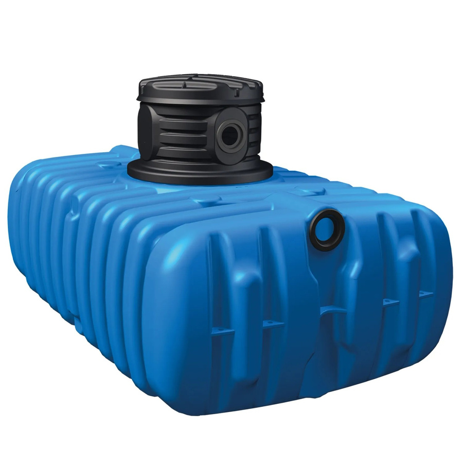 4rain Flachtank-Paket Flat S 4.500 Garten-Comfort in Schwarz und Blau aus Kunststoff und Edelstahl - Bild 2