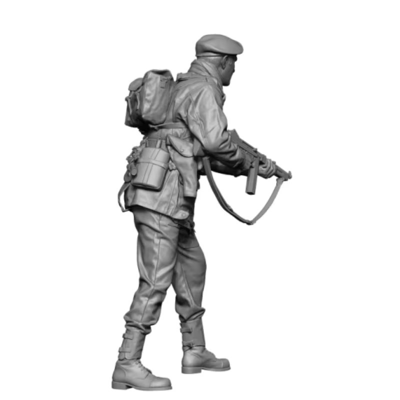 LISM Britischer Fallschirmjäger, Modellbausatz, Druckgussharz, Maßstab 1:16 - Bild 2