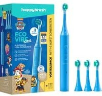 happybrush ECO VIBE KIDS Elektrische Zahnbürste Paw Patrol in Hellblau inklusive 3 Refills - Bild 1