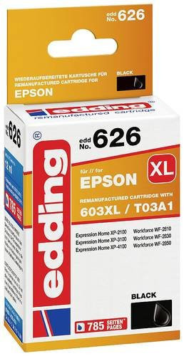 edding Tintenpatrone kompatibel mit Epson 603XL schwarz - Bild 1