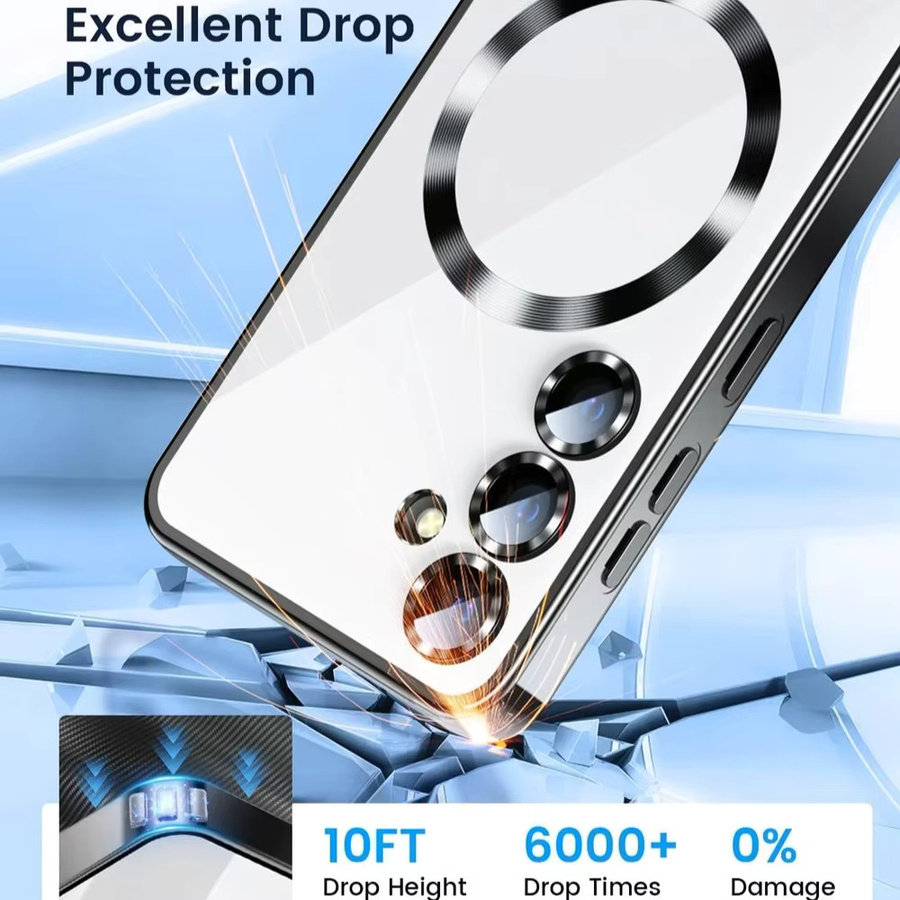 Transparente MagSafe-Schutzhülle für Samsung Galaxy S26, S25 Ultra, S24, S23 FE und S22 Plus Edge mit magnetischem Linsenschutz und TPU-Abdeckung - Bild 4