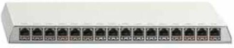 Rutenbeck Patch-Panel Cat.6A 16 Port Ethernet LAN Weiß - Bild 1