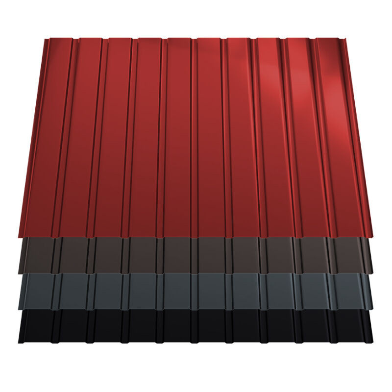 Trapezblech T7 Wand aus Aluminium von Blachotrapez GmbH in Rot, Stärke: 0,60 mm, Breite: 120,0 cm - Bild 1