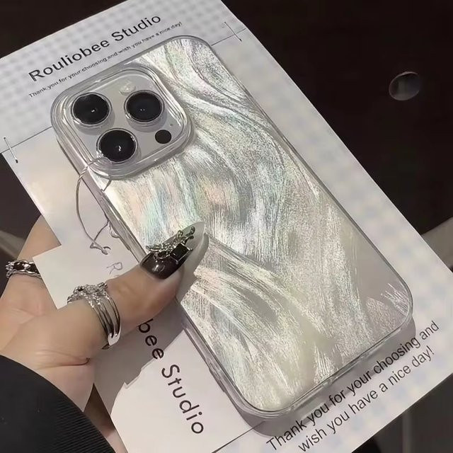 Luxuriöse Hard IMD Schutzhülle für Apple iPhone in Weiß - Bild 1