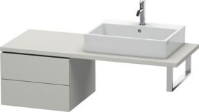 Duravit L-Cube Unterschrank für das Badezimmer in Betongrau Matt, B/T/H: 52 x 40 x 54,7 cm - Bild 1