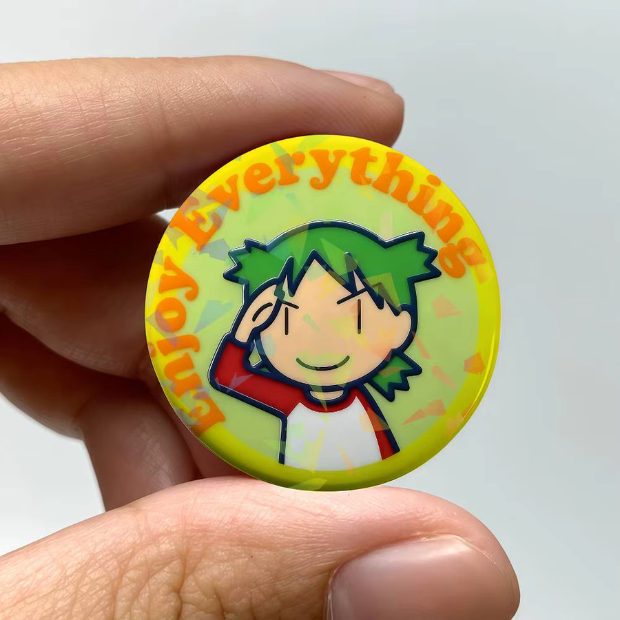 Yotsuba Brosche, Emaille, Unisex - Bild 2