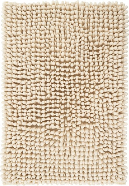 Lalee Badteppich Fluffy Creme, rutschfest und waschbar, B/T: 40 x 60 cm - Bild 1