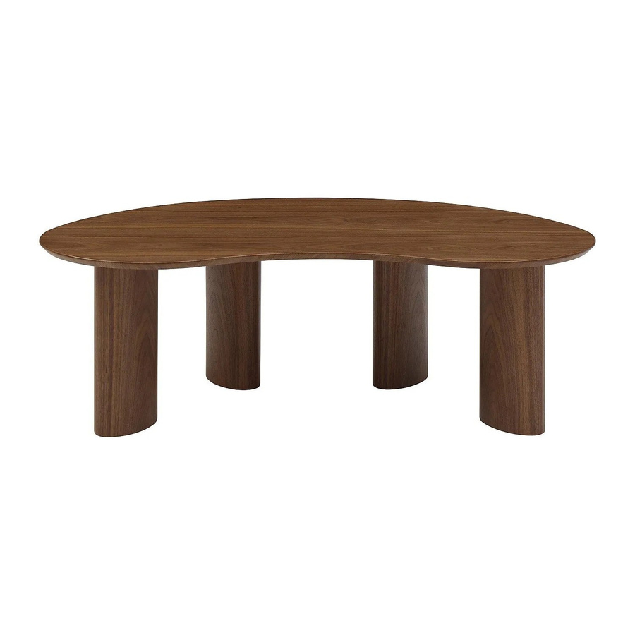 Couchtisch Calynor in Walnuss Natur Dunkel mit Walnussfurnier B: 120 cm, T: 70 cm, H: 40 cm - Bild 2