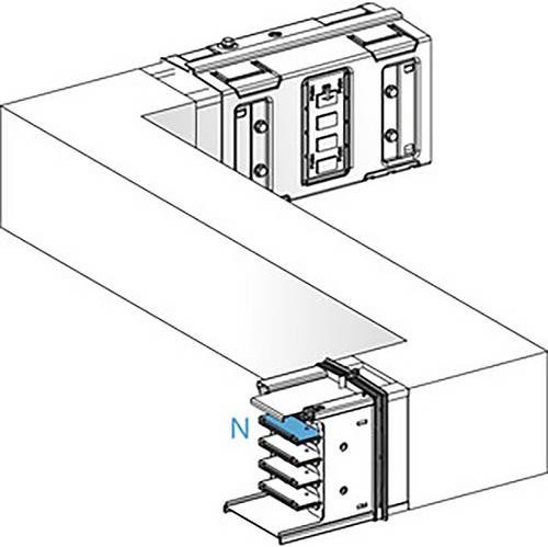 Schneider Electric KSA Z-Element KSA1000DZCG41A, 1000A, hochkant, links-rechts, weiß - Bild 1
