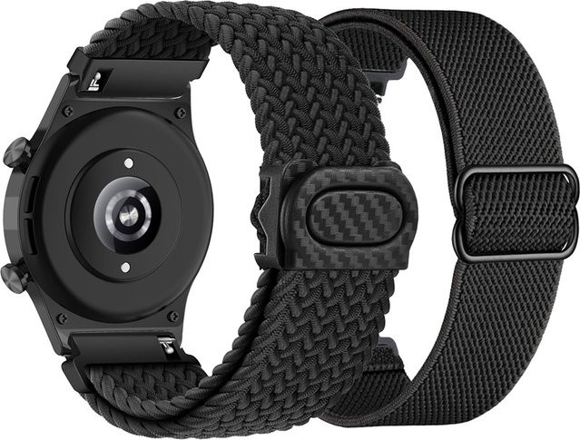 DAINU Uhrenarmband Nylon, Schwarz, Unisex, Honor Watch GS 4/GS3/GS 3i/GS Pro/Magic Watch 2 46 mm - Bild 1