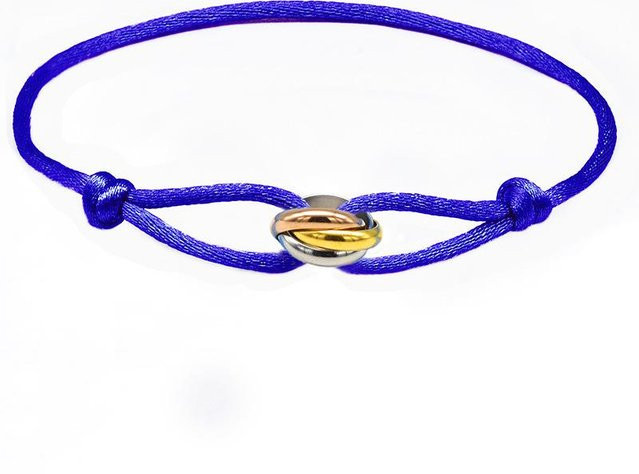 FashionFlair Armband Edelstahl, verstellbar, drei Farben, Unisex - Bild 1