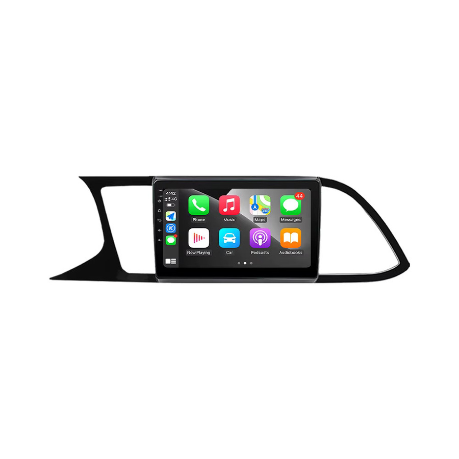 KJ-NAVI Android Multimedia-Player mit 9 Zoll HD-Bildschirm für Seat Leon 3 (2012 - 2020), Linkslenker, WiFi, GPS und Carplay, Schwarz - Bild 4