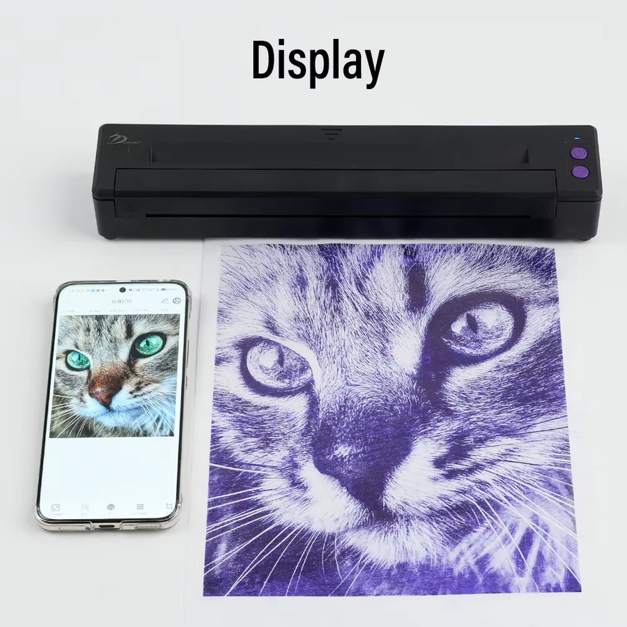 JSCOLOUR Kabelloser Tattoo-Transfer-Schablonendrucker, Kompatibel mit Smartphone & PC - Bild 4
