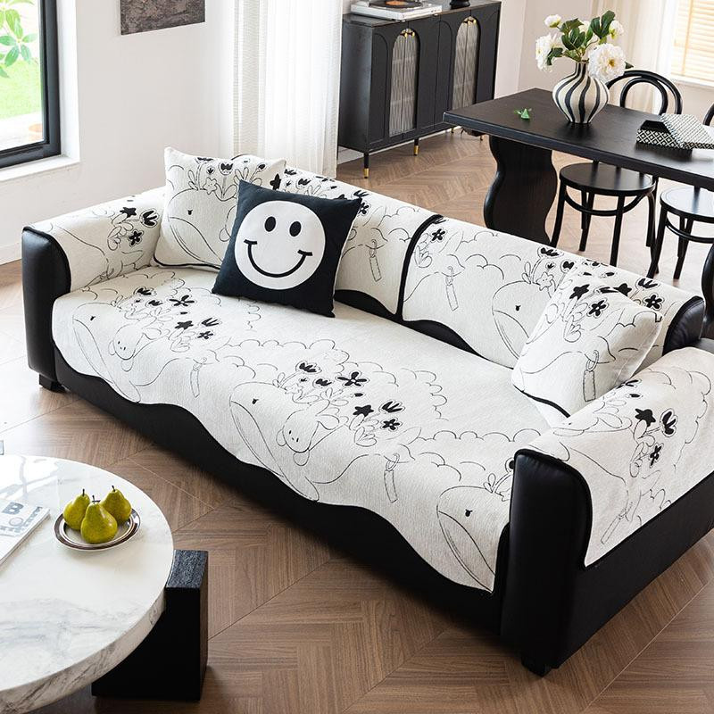 Universal Sofa-Sitzkissenbezug aus Leder für alle Jahreszeiten, B/B/H: 90 x 70 cm - Bild 4