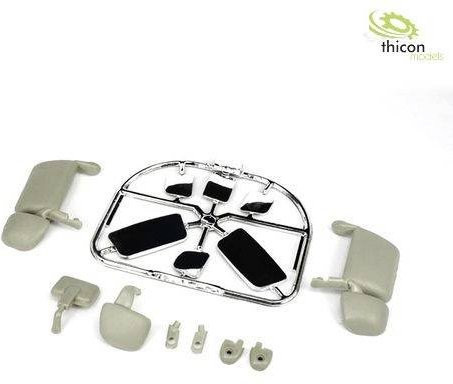 Thicon Models 50275 Spiegel in Weiß für TAMIYA Modelle im Maßstab 1:14 - Bild 1