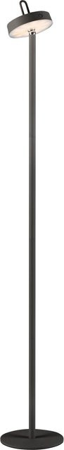 Just Light LED-Akku-Stehleuchte Amag Schwarz dimmbar IP44 Höhe: 125,2 cm, Durchmesser: 18 cm - Bild 1
