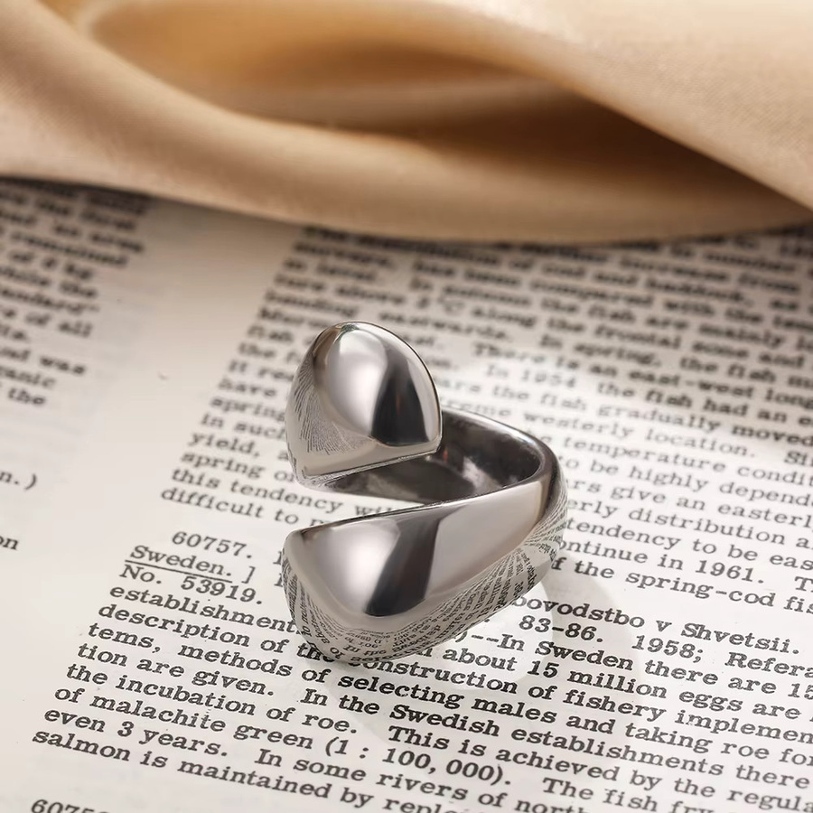 Onekiss Ring Edelstahl, unregelmäßig geometrisch, Damen - Bild 1