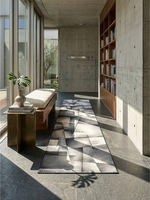 BIENO Kadima Design Kurzflor Läufer Anthrazit B: 80 cm, L: 300 cm - Bild 1