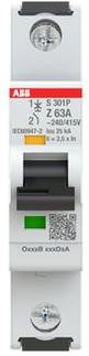 ABB S301P-Z63 Leitungsschutzschalter 63A 240V Grau - Bild 1