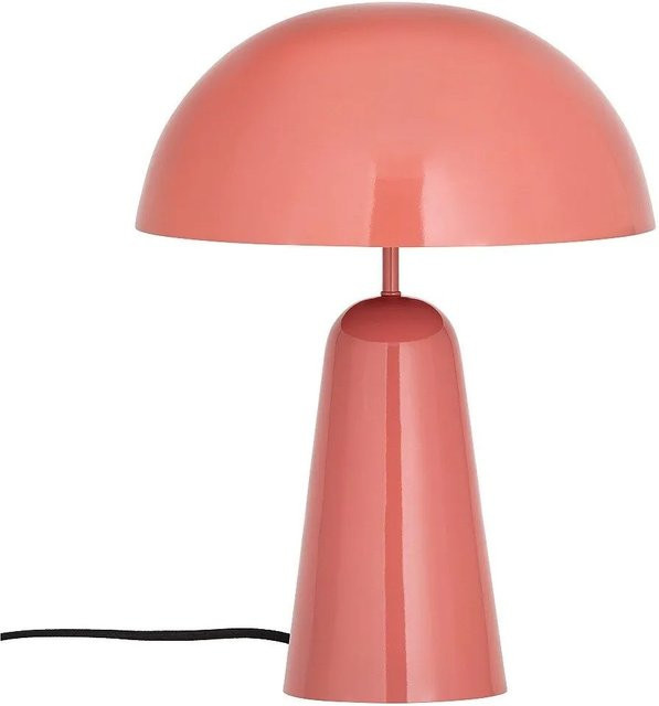 Vente-unique Tischlampe Larkin Pilzform in Rosa aus Metall, Höhe: 39 cm - Bild 1