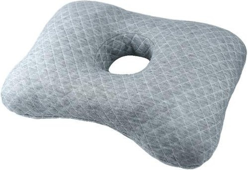Ergonomisches Seitenschläferkissen von xidianyuany mit Ohrloch für Ohrpiercings, grau, atmungsaktiv und maschinenwaschbar - Bild 1
