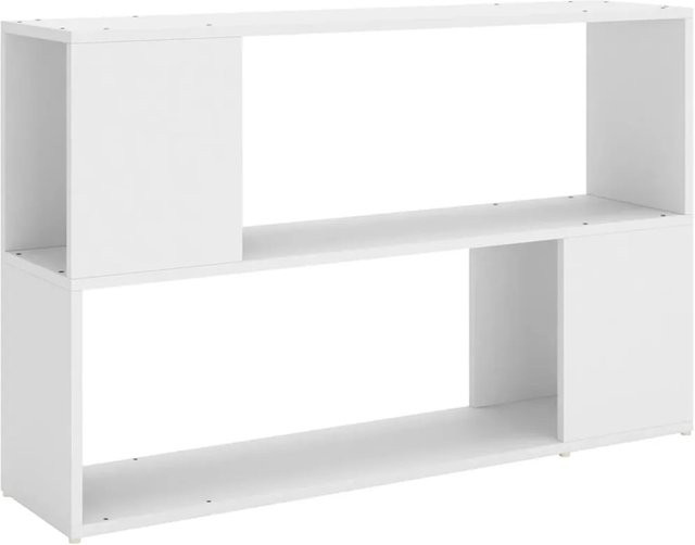 vidaXL Bücherregal Weiß Modern Wandmontage B/T/H: 100 x 24 x 63 cm - Bild 1