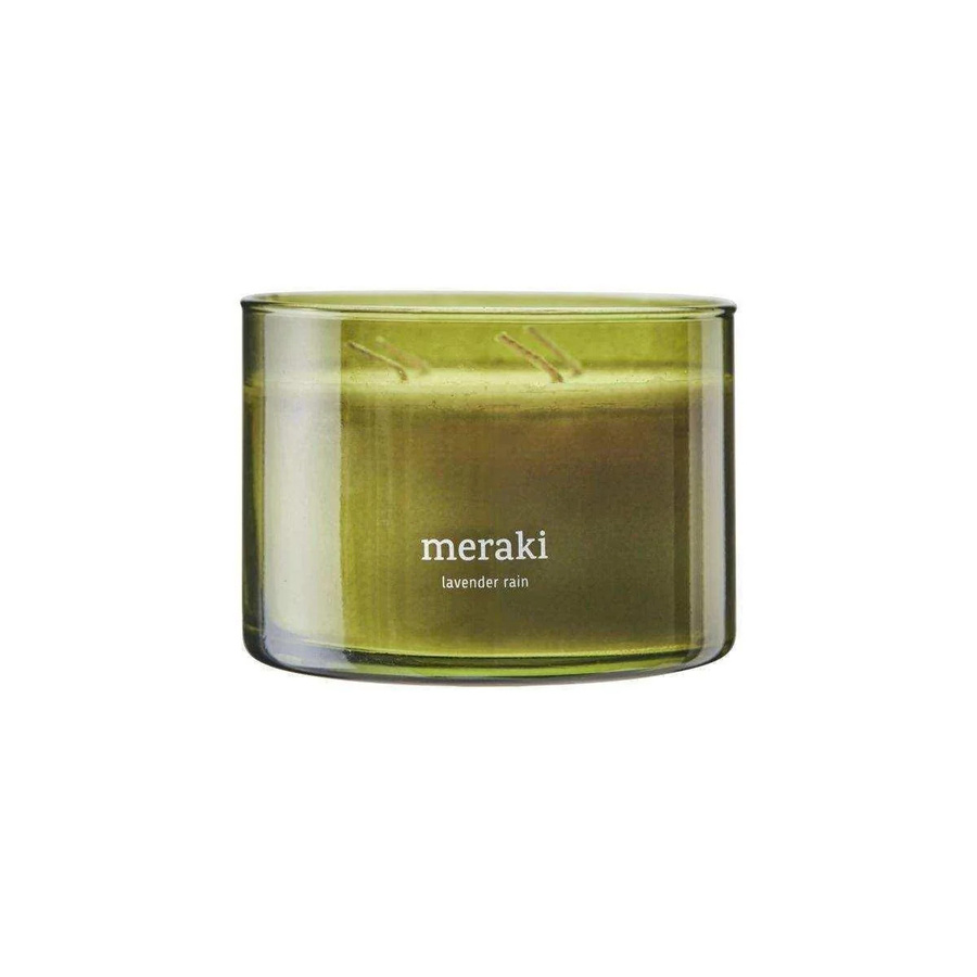 Meraki Duftkerze Lavender Rain in Grün mit Lavendelduft - Bild 1