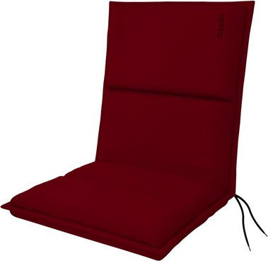 DOPPLER Sitzauflage City aus 100 % Polyester in Rot, B/L/H: 48 x 100 x 6 cm - Bild 1